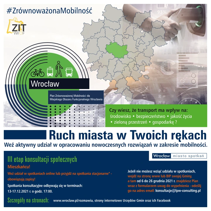 Plan Zrównoważonej Mobilności dla Miejskiego Obszaru Funkcjonalnego Wrocławia